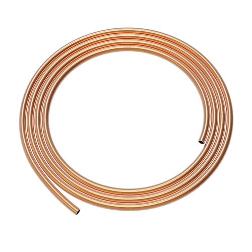 Skweawert Copper Pipe Soft Coil Copper Tubing ID×OD×Length:0.6×1.6×3000mm(1/32