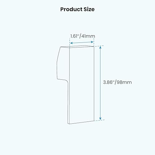 Miniatura 7 de Gotonovo Manija de ducha de repuesto para lavabo, bañera, grifo de baño, accesorio para válvula de ducha