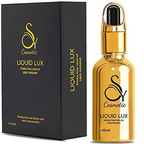 Aceite de semillas de Higo Chumbo - Puro, Orgánico, Prensado en frio, 10mL, Antiarrugas, Antiedad, Antimanchas, Antiojeras mujer y hombre, cuidado facial, Contorno de Ojos, cara, pelo,