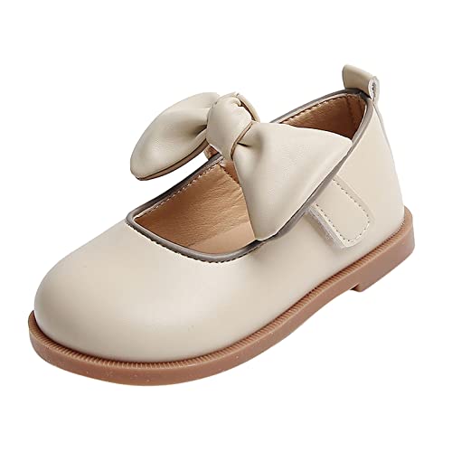 Toddler Girl Mary Jane Dress Shoes with Bow Flower Girl Shoes Little Girl School Uniform Shoes for Wedding Party