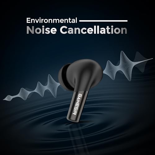 Image of GameSir FusionBeatX PRO Wireless Noise Cancelling Earbuds-Sound Optimize, 42H Playtime, 45ms Low Latency, 12mm Bass Drivers, Zen ENC Mic, IPX5 Water Resistance, Bluetooth 5.3, Type-C Charging (Black)