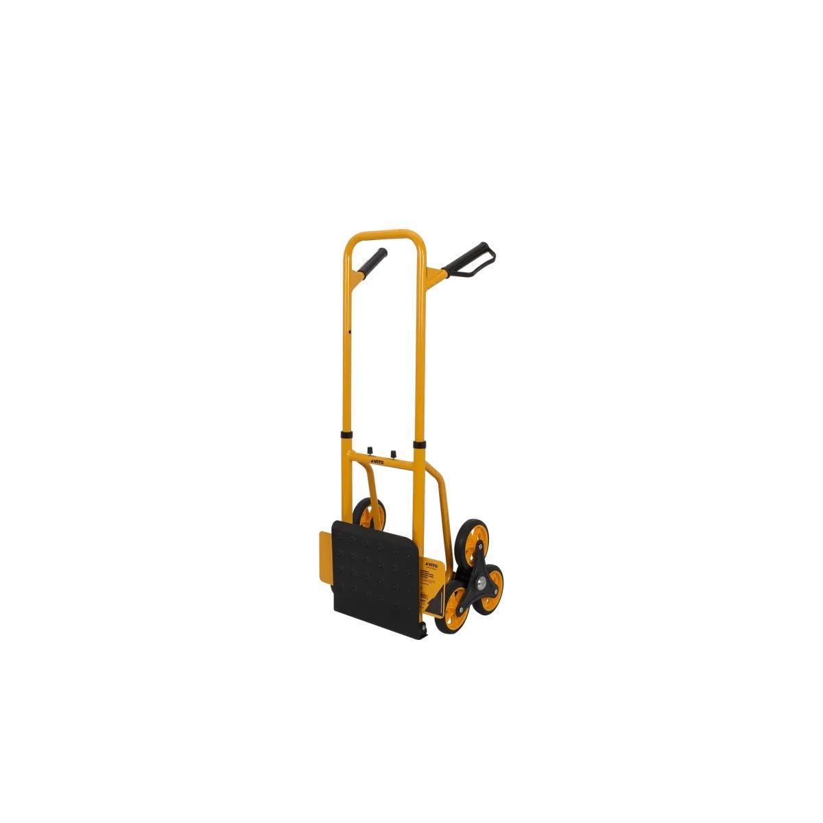 VITO Sackkarre Treppensteiger klappbar | 150kg Tragkraft | Handkarre zum klappen - Transportkarre | klappbar | Treppensteiger | robuste Sackkarre | Stapelkarre mit Vollgummireifen VICTDE150