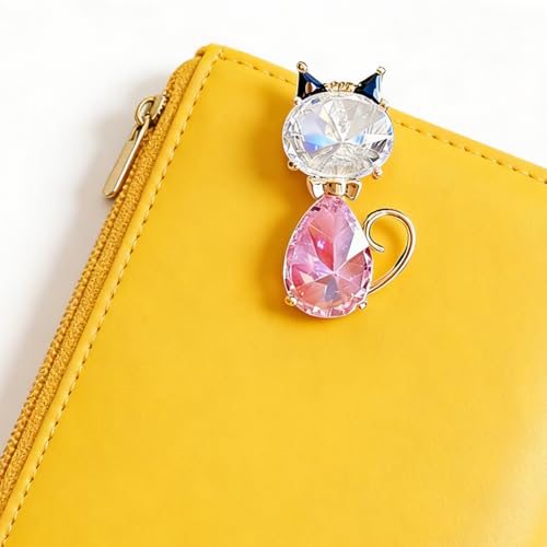 Image of Fashion Cute Crystal Animal Brooch Pins for Women Girls Cat Bird Corsage accessory Pin delicate accessory Party Ceremony