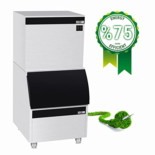 GGM Gastro | EKW230FVB210F | Eiswürfelmaschine inkl. Vorratsbehälter - Würfel - 230 kg/ 24 h – Bild 7