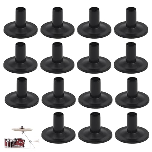 20 peças capas para pratos mangas de pratos de plástico suporte de pratos de tambor portátil acessórios de pratos substituição para kit de bateria de prateleira