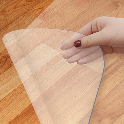 Alfombrilla Transparente para Silla de Oficina, Protección de PVC, 30~240cm, Alfombrilla Protectora para Suelo de Parqué, Suelos Duros, Antideslizante y Amortiguadora(40cm x 130cm)