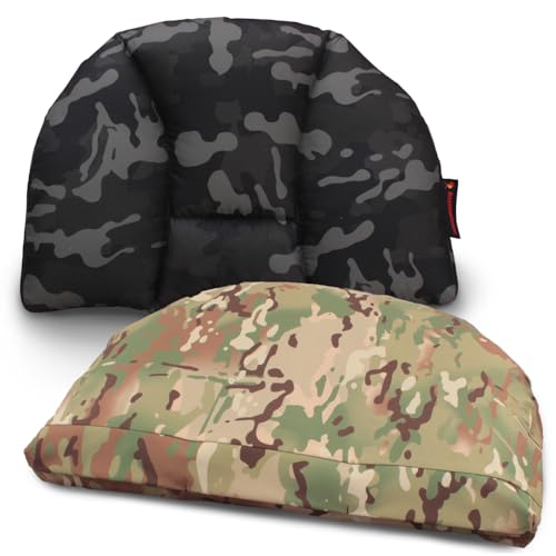 (じぶんまくら)キャンプまくら スタンダード/プレミアム 空気式と違う新感覚 アウトドアでも快眠 車中泊 出張枕 (カモフラージュ, スタンダード)