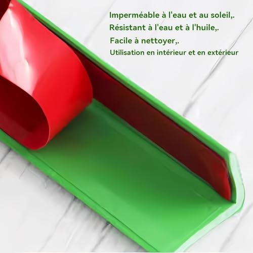 Baguette d'angle PVC adhésive orange 35mm évite les chocs sur vos murs - 5