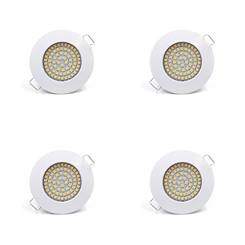vislux LED Einbaustrahler 230V - 58mm - 70mm - Einbauspots Badezimmer-...