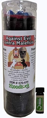 Against Evil Dressed Candle Kit - Veladora Preparada Contra Maleficios