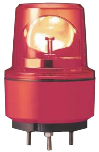 Balise rotative rouge 24V 130mm pour sécuriser vos zones de danger