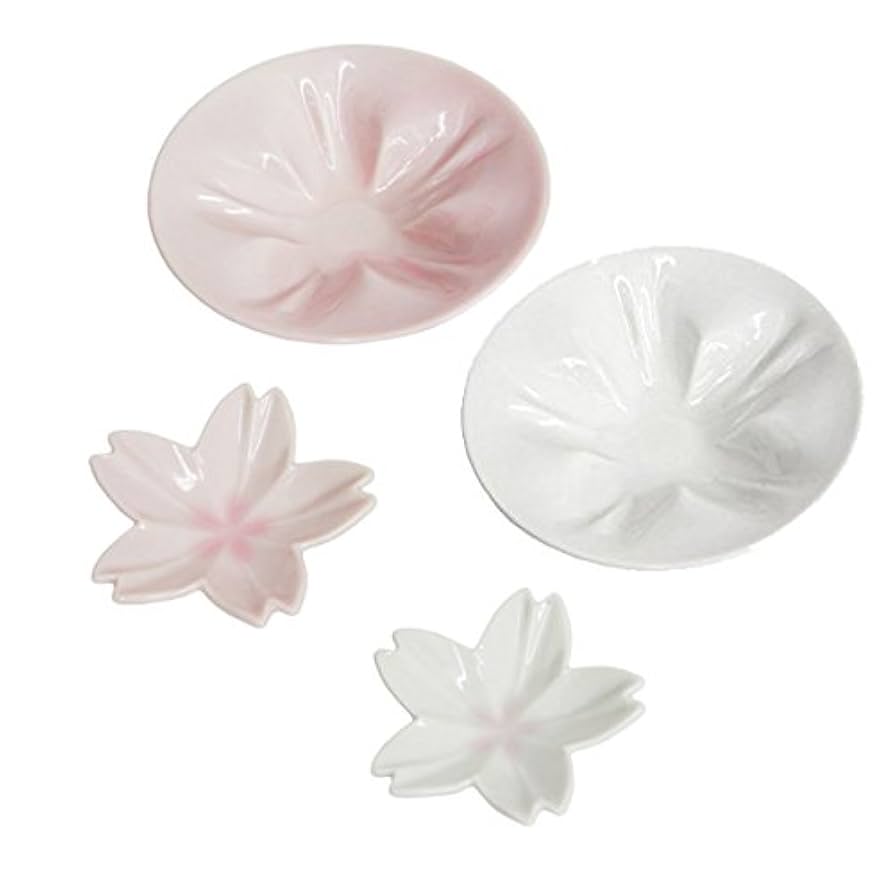 桜 小皿 7枚セット 小皿 桜 ガラス サクラ 和食器 4枚セット セット クリア ガラス