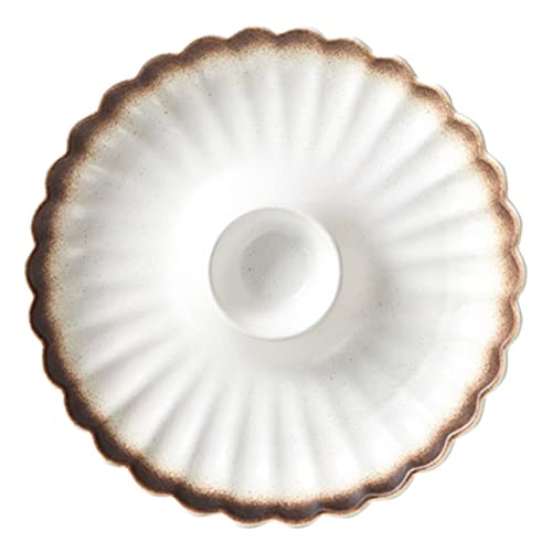 Plato de cerámica cuadrado para sushi y dumplings miniatura 1