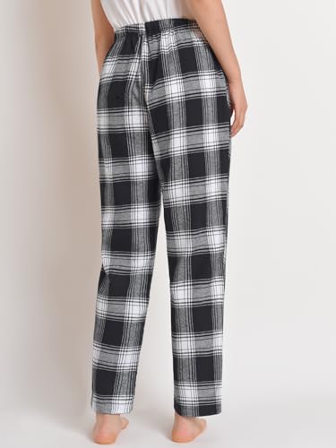 Latuza Women's Petite Cotton Lounge Pants Flannel Pajama Pants with Pockets3
