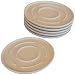 Drink Coasters - Set of 6. Fully Stackable. Made From Natural Bamboo Fiber. Protect Your Furniture From The Sweatiest Drinks. Great For Using & Gifting!