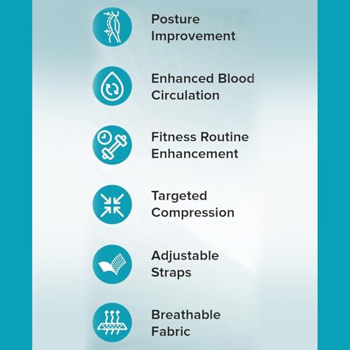 Image of Q DEVICES Abdominal Support Belt for Men & Women - Anti-Roll Waist Trimmer with Nylon Reinforcement - Adjustable Compression Wrap for Posture, Lower Back Relief & Core Support - Fits 24-44 inch