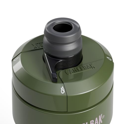 Image of CamelBak Podium Bike Squeeze Water Bottle, High Flow Easy Squeeze Design for Cycling Performance, 24oz, Deep Fern