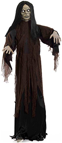 Forum Novelties Life Size Latex Zombie Female Witch Halloween Prop with Stand
