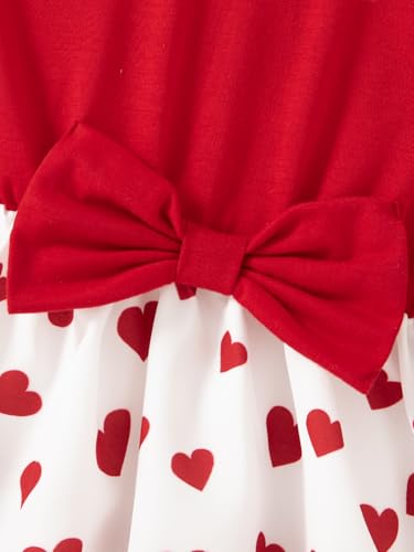 Toddler Little Girls Casual Dress Ruffle Short Sleeve Floral Dress Summer Spring Clothes 2-7 Years3