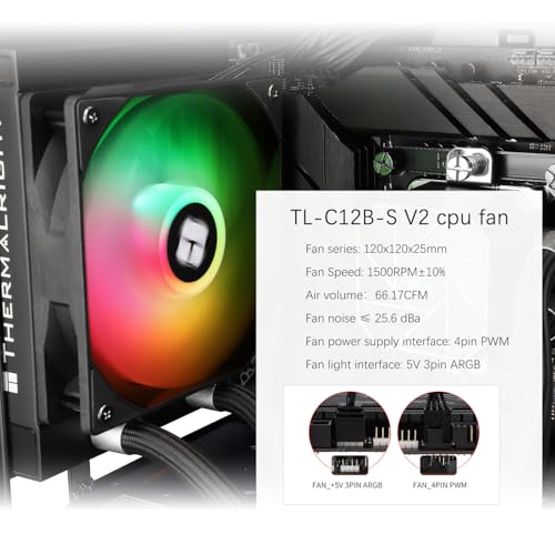 Image of TR-Thermalright Aqua Elite 120 V3 CPU Liquid Cooler-120 Specification Aio Cooler,120mm ARGB Cooling Fan,Easy Installation,Compatible with AM5 /AM4, LGA1851 /1700 /115X /1200