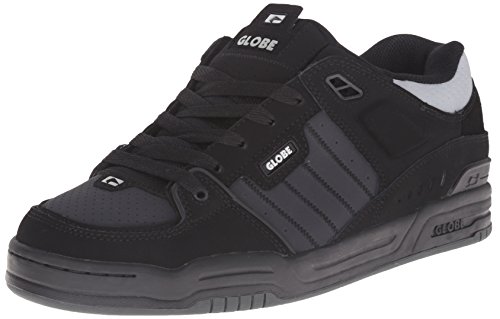 Image of Globe Mens Fusion Skate Shoes, Black /Night /Silver, 6 M US