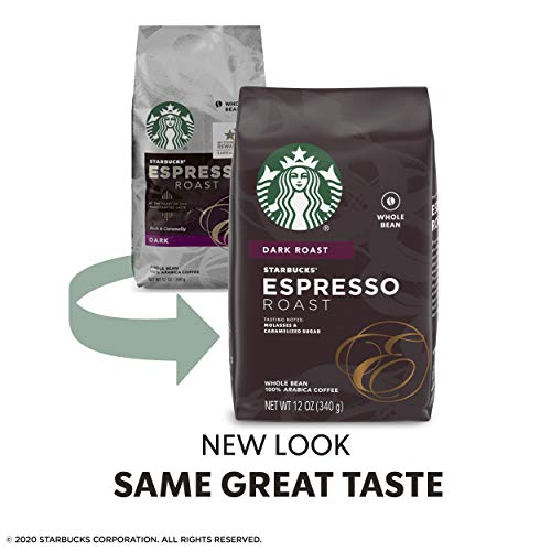 Image of Starbucks Dark Roast Whole Bean Coffee - Espresso Roast - 100% Arabica - 1 bag (12 oz.)