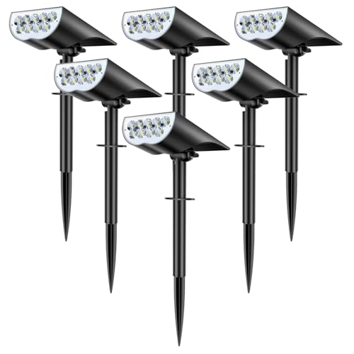 BAXIA TECHNOLOGY Solar Spot Lights Outdoor Waterproof, 3 Lighting Modes