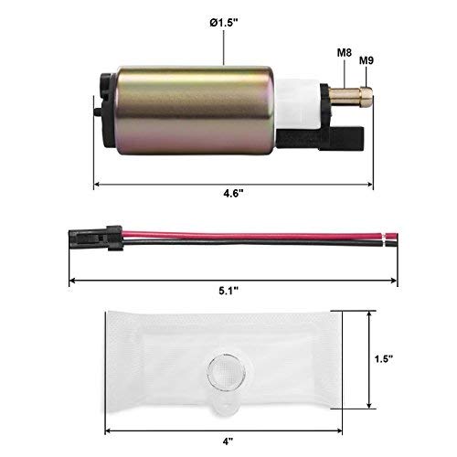 Fuel Pump FP382157- In Tank Electric Fuel Pump With Installation Kits Universal for Acura Ford Lincoln Mazda and More - Thumbnail 5