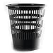 Danube D306–01 Corbeille à papier ajourée 16L Noir
