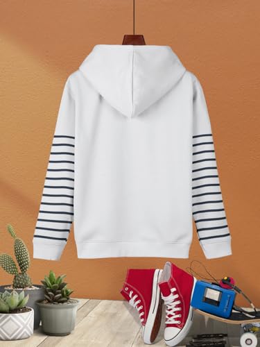 Image of HELLCAT Printed Cotton Blend Hoodie T-shirt and Jogger Trackpant Clothing Set for Boys.