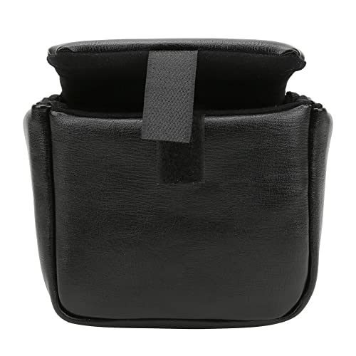 Qukaim Bolsa de piel sintética impermeable con absorción de golpes, compatible con cámaras y lentes Mirrorl, ideal para fotografía, color negro, multicolor