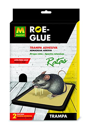 Roe 231556 - Trampa Adhesiva Ratas, 19 x 28 x 2 cm, Color marrón