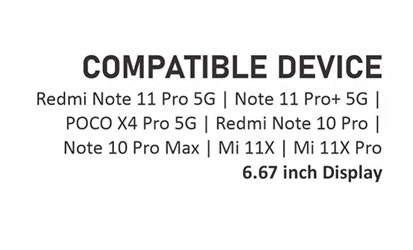 Image of HD Tempered Glass Screen Protector Compatible For Redmi Note 11 Pro, Note 11 Pro Plus With Edge To Edge Coverage And Easy Installation Kit