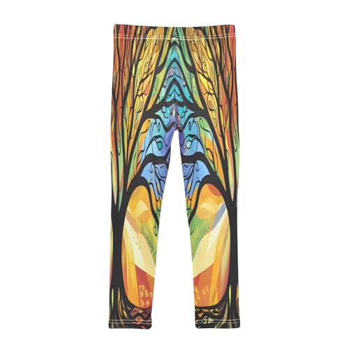 Toddler Girls Leggings Printed Yoga Pants Leggings Tree with Vibrant Branches for Kids2