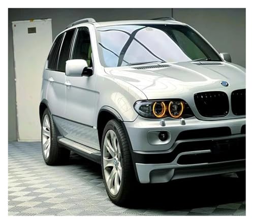 Pieza de repuesto de rejilla frontal para parachoques de BMW E53 X5 negro 4