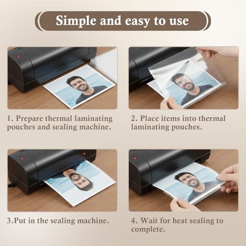 Primero Basics Thermal Laminating Pouches, 8.5\" x 11.9\", 3 Mil, 100-Pack – Laminating Sheets for 8.25 x 11 Paper, Teacher Supplies, Classroom Essentials, Office Use, Photo Safe - Thumbnail 5