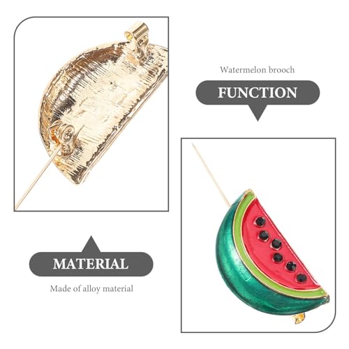 Image of VALICLUD 10 Pack Watermelon Brooch Pins for Women Casual Outfits Party | Decorates Jackets, Hats, Scarves and Bags, Lightweight Accents for Casual Outfits, Summer Events and Group Activities