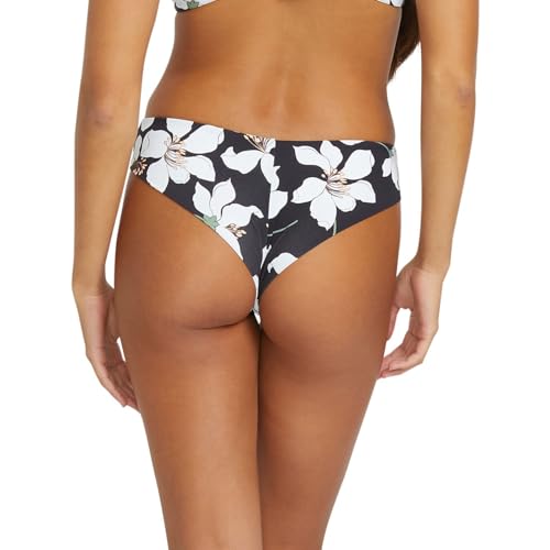 Volcom Women's Midnight Lily Cheekini Bikini Bottom, Black