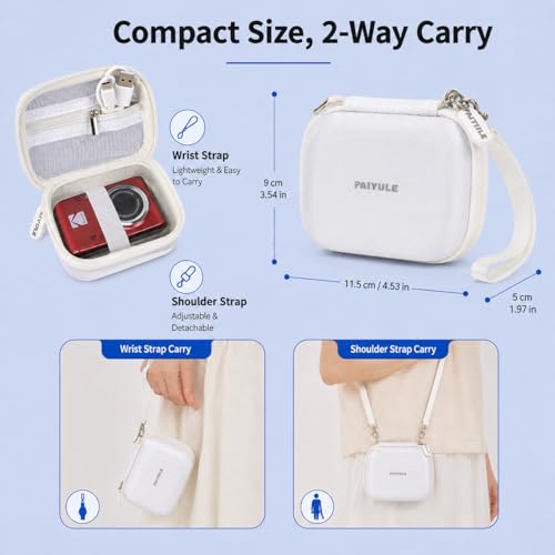 Funda digital para cámara compatible multi-modelo blanca miniatura 3