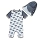 BONVERANO Baby Junge EIN stück Kurzärmel-Kleidung UV-Schutz 50+ Badeanzug MIT Einem Reißverschluss (Schildkröte, 9-12)