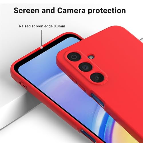 Image of Back Cover for Samsung Galaxy M16 5G / F16 5G | Full Camera Protection | Premium Liquid Silicon Case | Flexible Bumper Case for Samsung Galaxy M16 5G / F16 5G (Red)