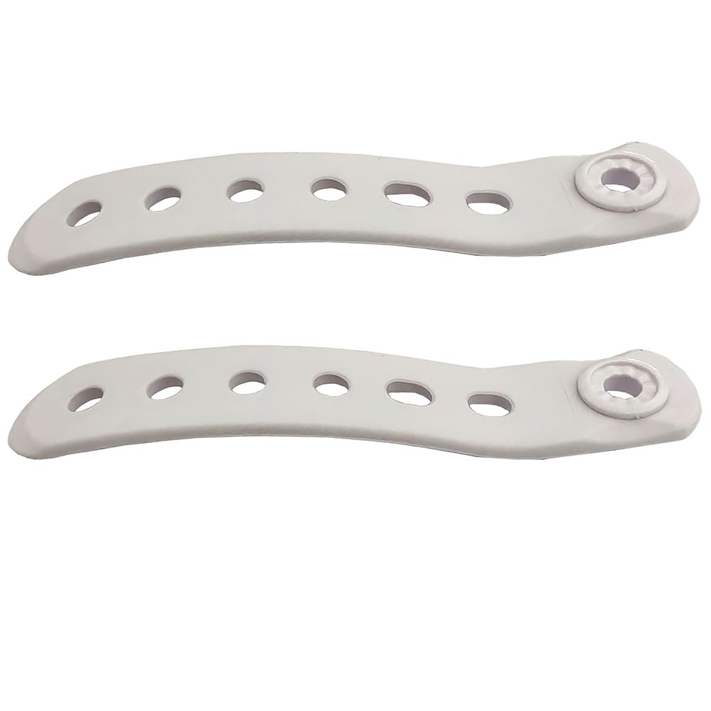UP100 1 Pair Length 130mm White Curved Snowboard Hole Binding Parts Ankle Ladder Straps for Snowboard Binding System