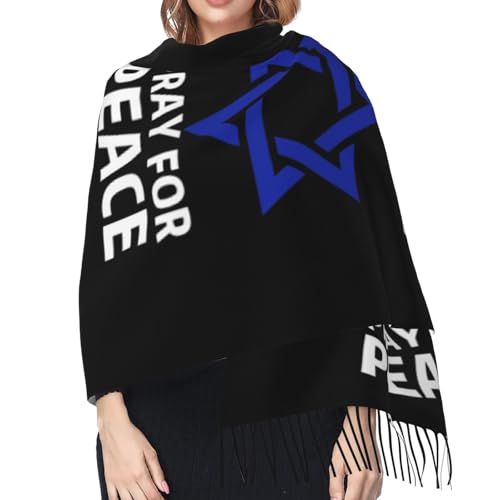 Israel Strong, Pray For Israel Scarfs For Women Soft Shawl Scarves Long Wraps Women'S Lightweight Scarf With Tassels4