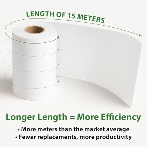 Thermorollen 57mm x 15m x 12mm - Kassenrollen - Thermopapier - Bonrollen für Bankomat - Kredit-Kartenlesegeräte (57x35x12) (20 Rollen)