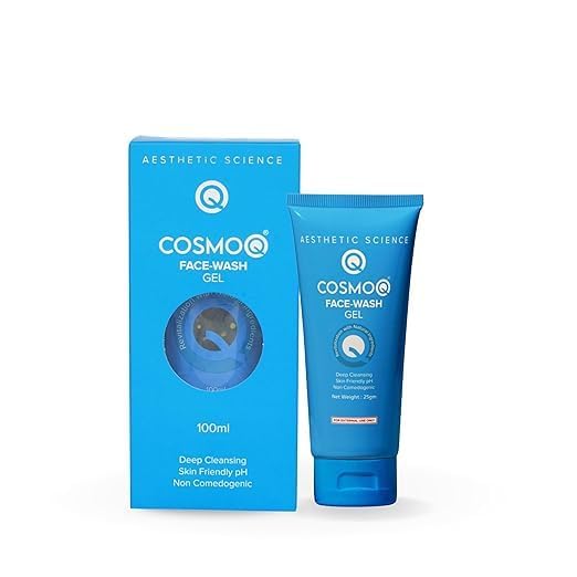 Image of Cosmo Q Face Wash Gel, Deep Cleansing, Non-Comedogenic (100 ml)
