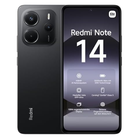 Xiaomi Redmi Note 14, 108MP Camera, 5500mAh Cover