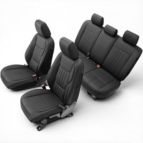 GIANT PANDA Custom Fit Jeep Wrangler Seat Covers JK JL 4-Door 2007-2025 2026, 3D Lumbar Support, for...