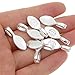100pcs Silver Glue on Bail Charm Pendant Earring Bails for Glass Tile DIY Pendants Finding 22x9mm