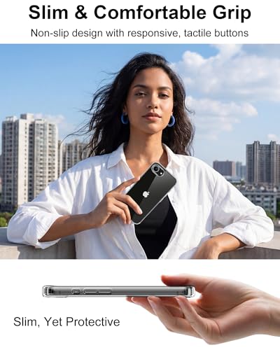 Image of HOOMIL Case for iPhone 16e and iPhone 17e, Anti-Yellowing, Clear