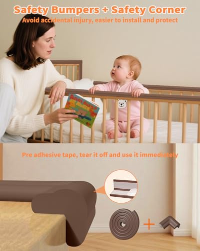 Image of Baby Proof Corners and Edges, 6.6FT 0.6'' Thick, Peel and Stick